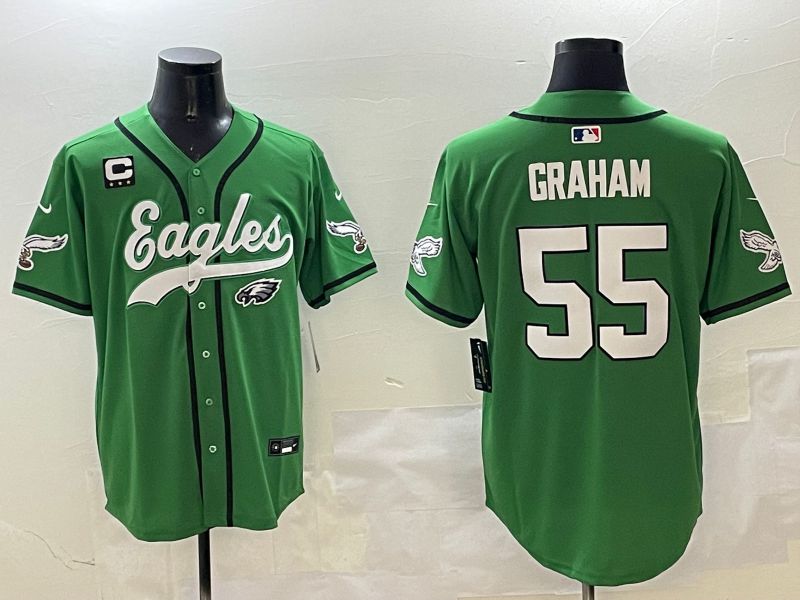 Men Philadelphia Eagles #55 Graham Green three generations Jointly Name 2025 Nike Limited NFL Jersey style 1->philadelphia eagles->NFL Jersey